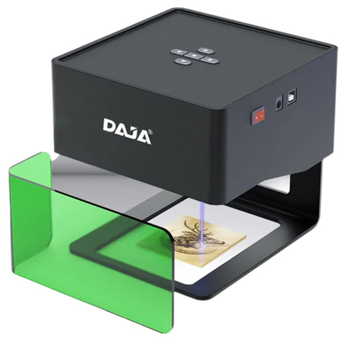 Graveur Laser bois - DAJA DJ6, Portable Bluetooth 3W pour Bois, Cuir, Papier, Plastique et Métal Peint