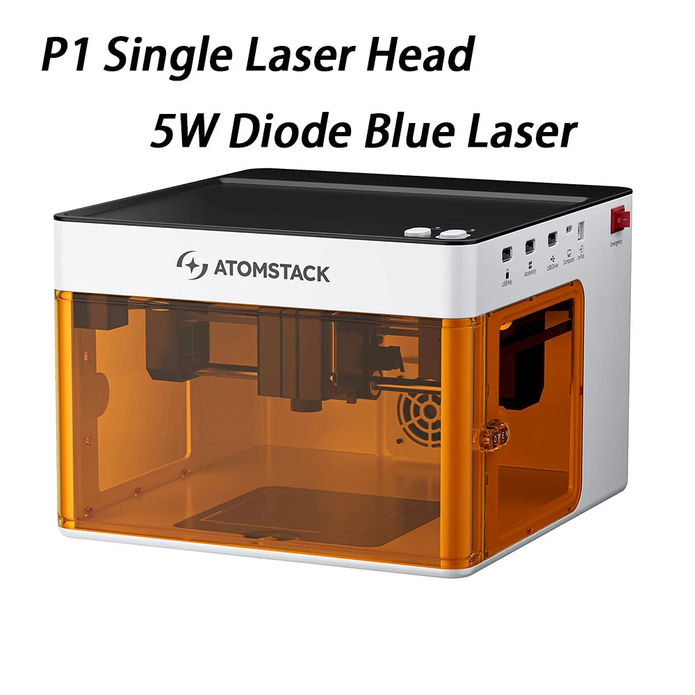 Graveur laser -Atomstack P1 Mini Portable 5W Bluetooth pour Bricolage et Personnalisation