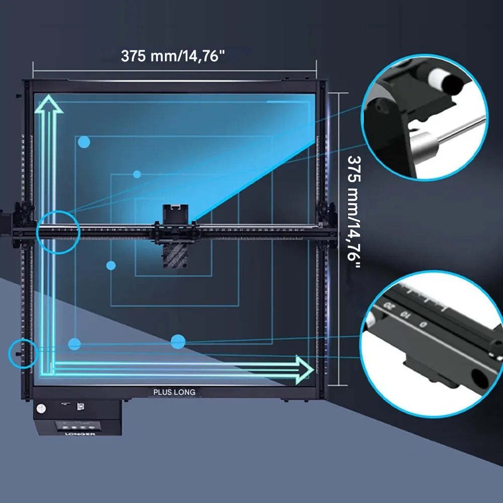 Laser graveur Longer RAY5 20W – Puissance, précision et polyvalence professionnelle