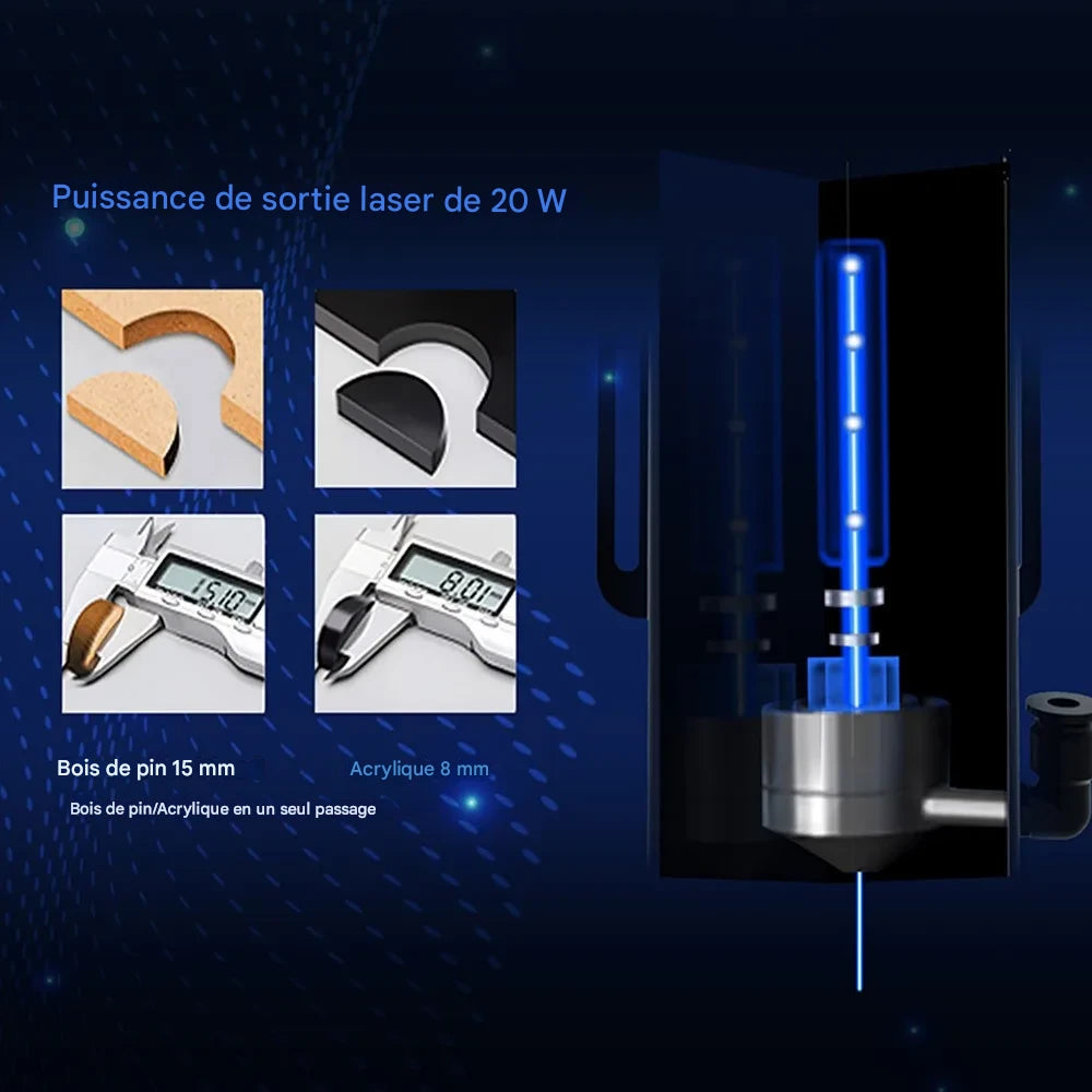 Laser graveur Longer RAY5 20W – Puissance, précision et polyvalence professionnelle