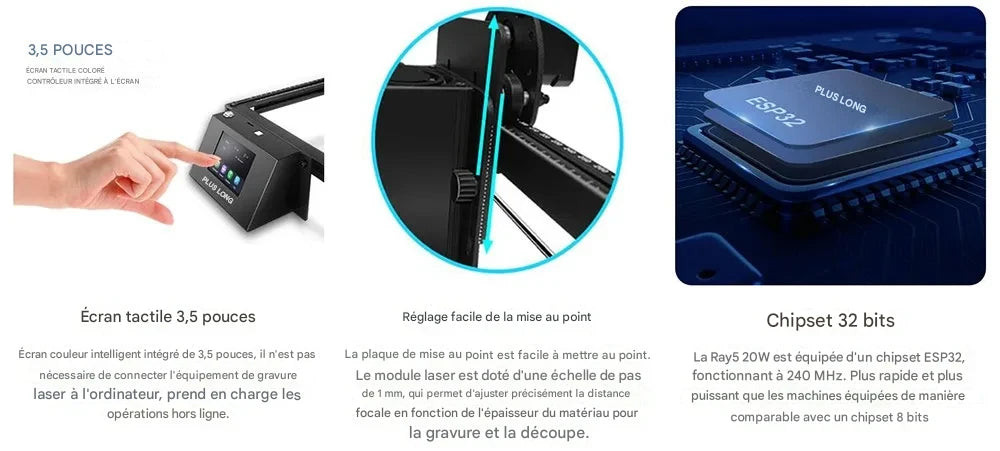 Laser graveur Longer RAY5 20W – Puissance, précision et polyvalence professionnelle