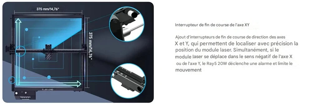 Laser graveur Longer RAY5 20W – Puissance, précision et polyvalence professionnelle