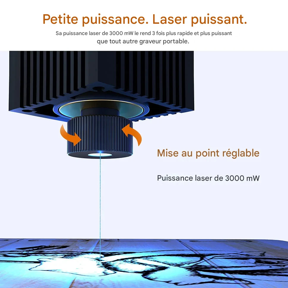 Graveur Laser Mini Wainlux K6 3000mW